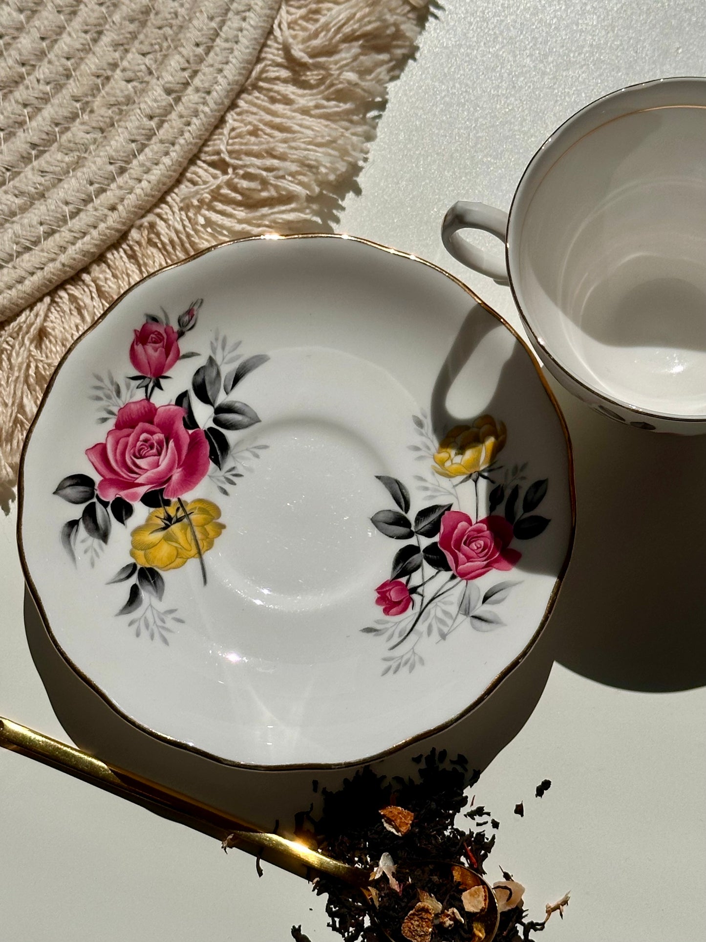 Tasse et soucoupe Bouquet d’Angleterre