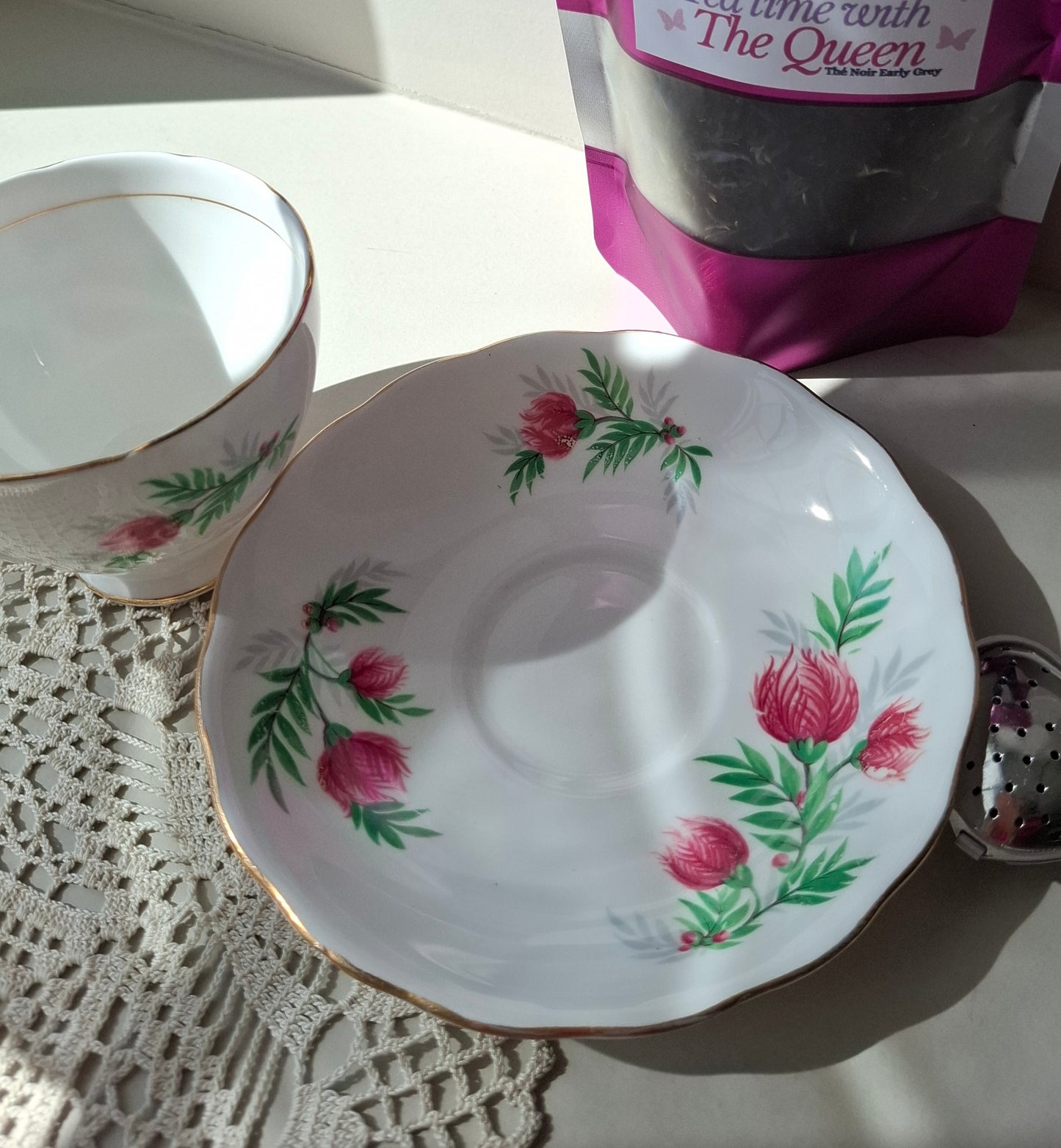 Tasse et soucoupe Chardons enchantés