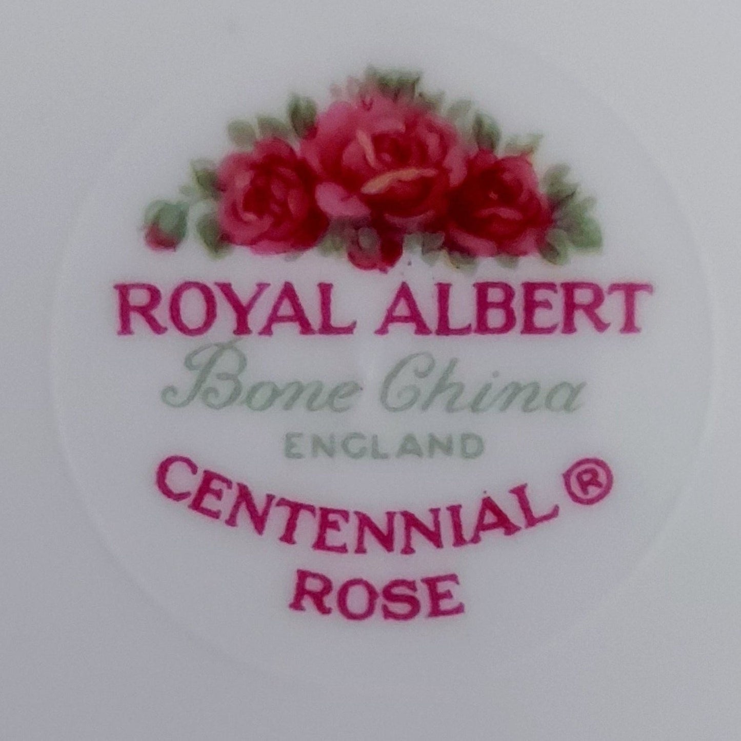 Tasse et soucoupe Roses orangées ROYAL ALBERT petit modèle