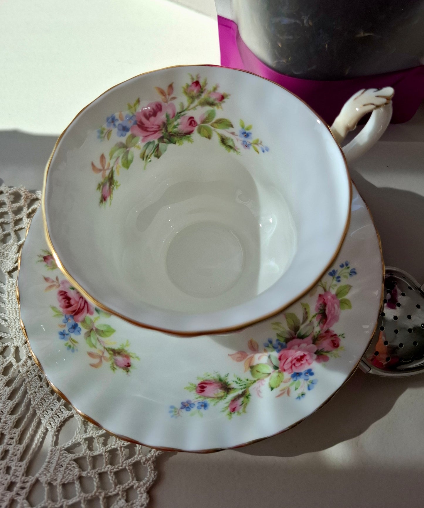 Tasse et soucoupe fleurs fraiches ROYAL ALBERT