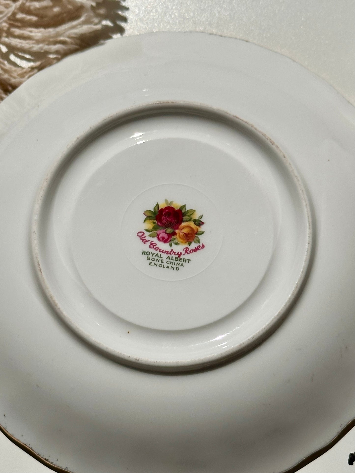 Tasse et soucoupe Country Roses ROYAL ALBERT petit modèle