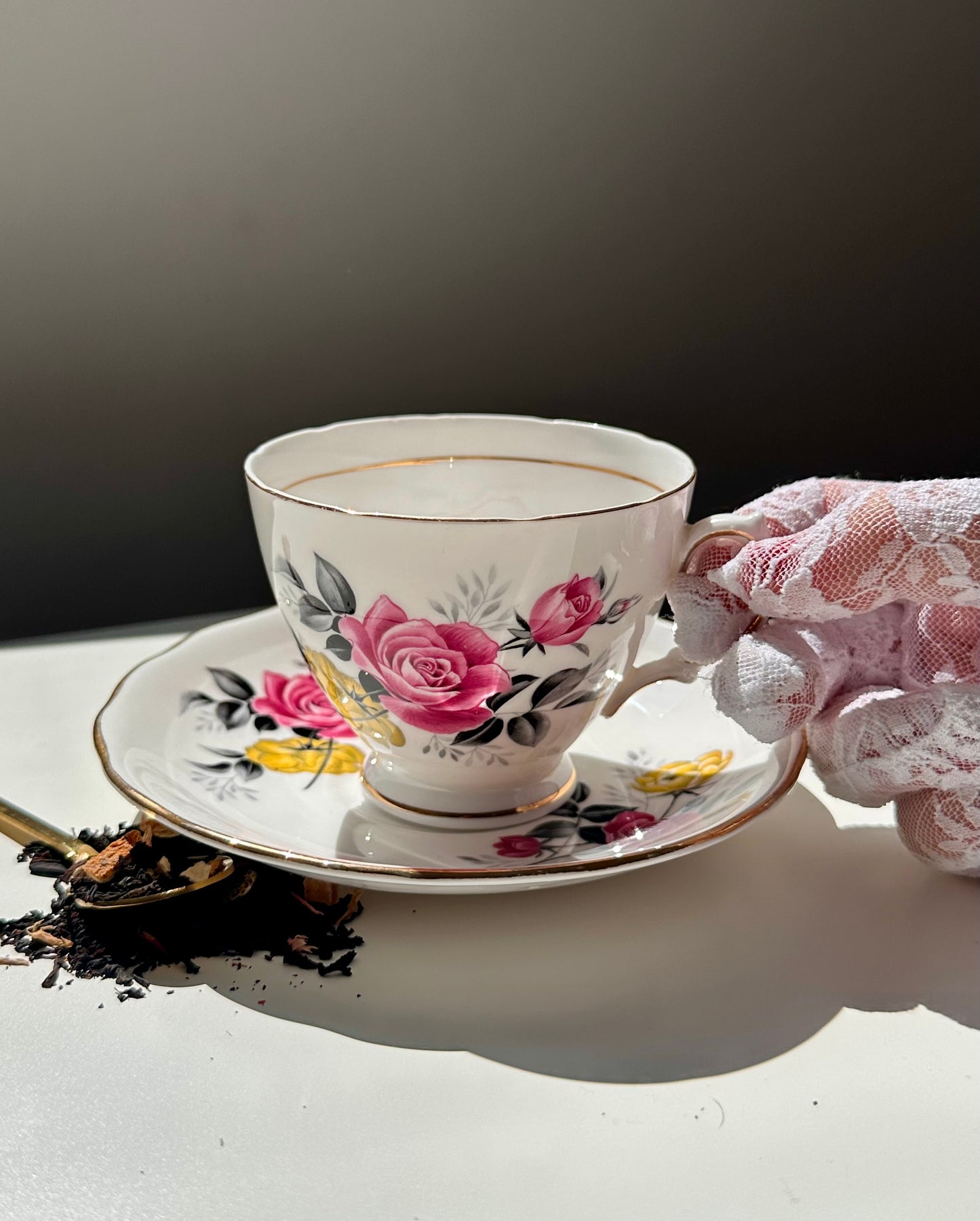 Tasse et soucoupe Bouquet d’Angleterre