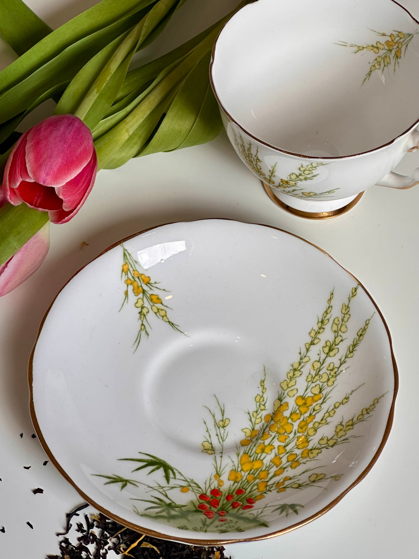 Tasse et soucoupe Genêt doré