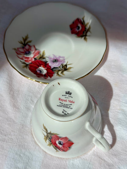 Tasse et soucoupe Brise d'Anémones