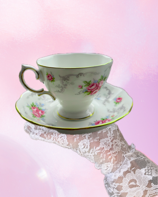 Tasse et soucoupe Tea party