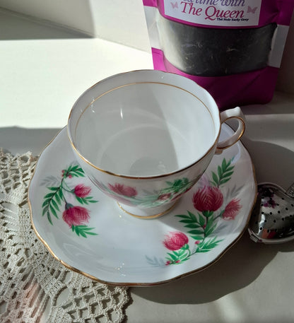 Tasse et soucoupe Chardons enchantés