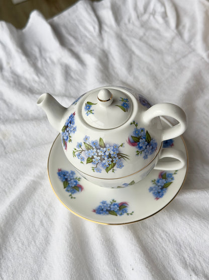 Théière individuelle deux en un