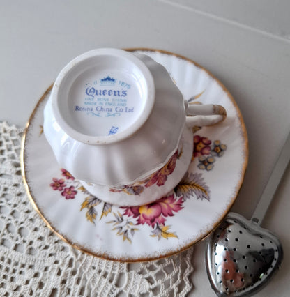 Tasse et soucoupe Rosina Gold petit modèle