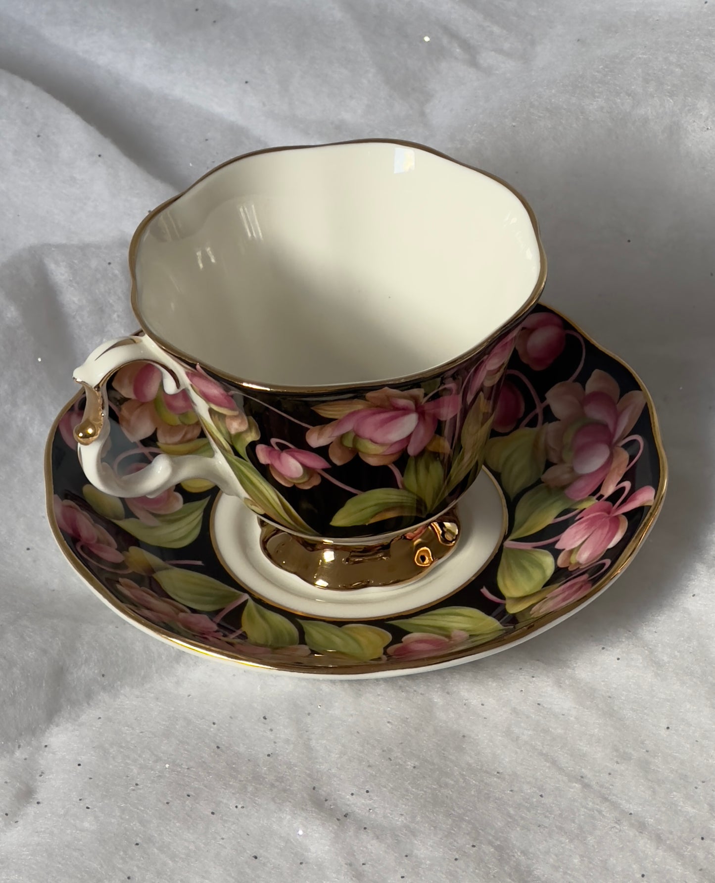 Tasse et soucoupe Royal Albert Pitcher plant