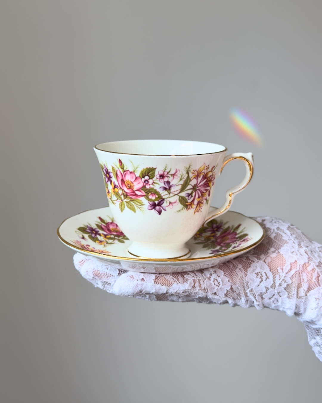 Tasse et soucoupe Wayside Flowers