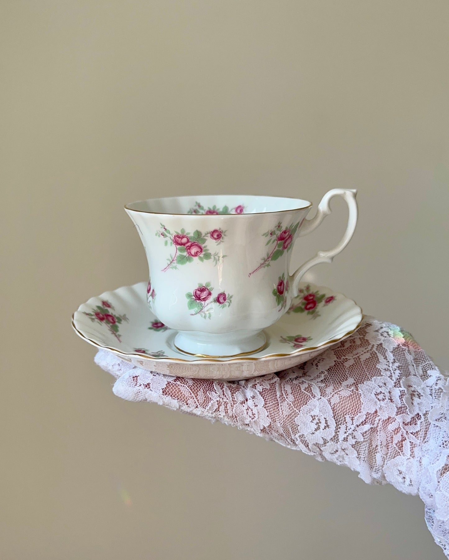 Tasse et soucoupe Roses de Richmond