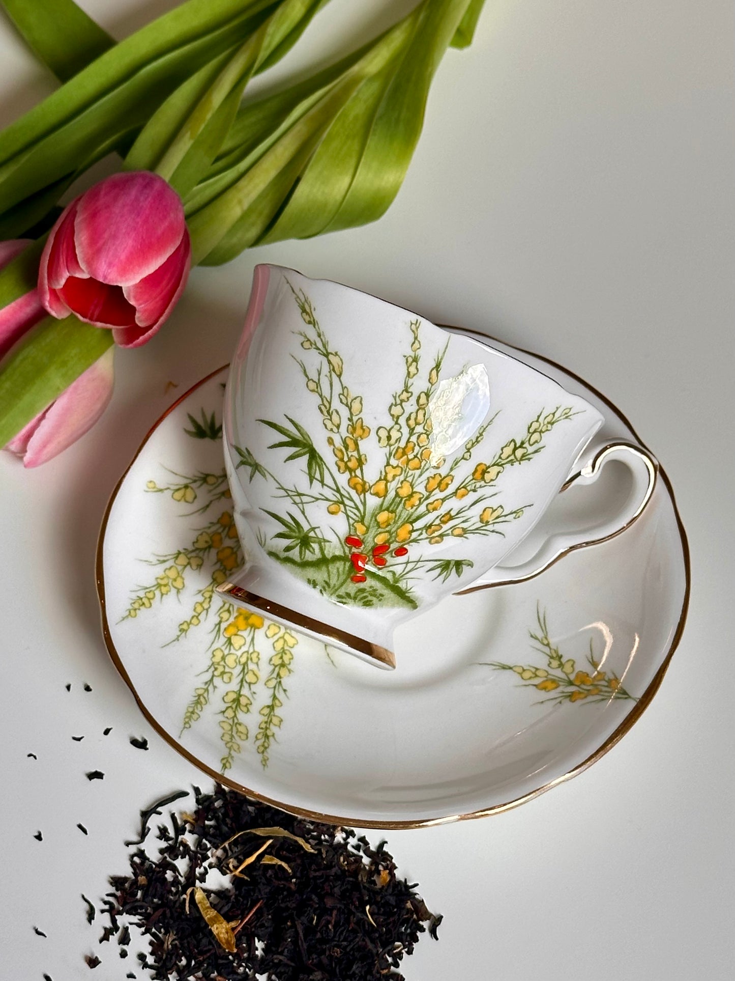 Tasse et soucoupe Genêt doré