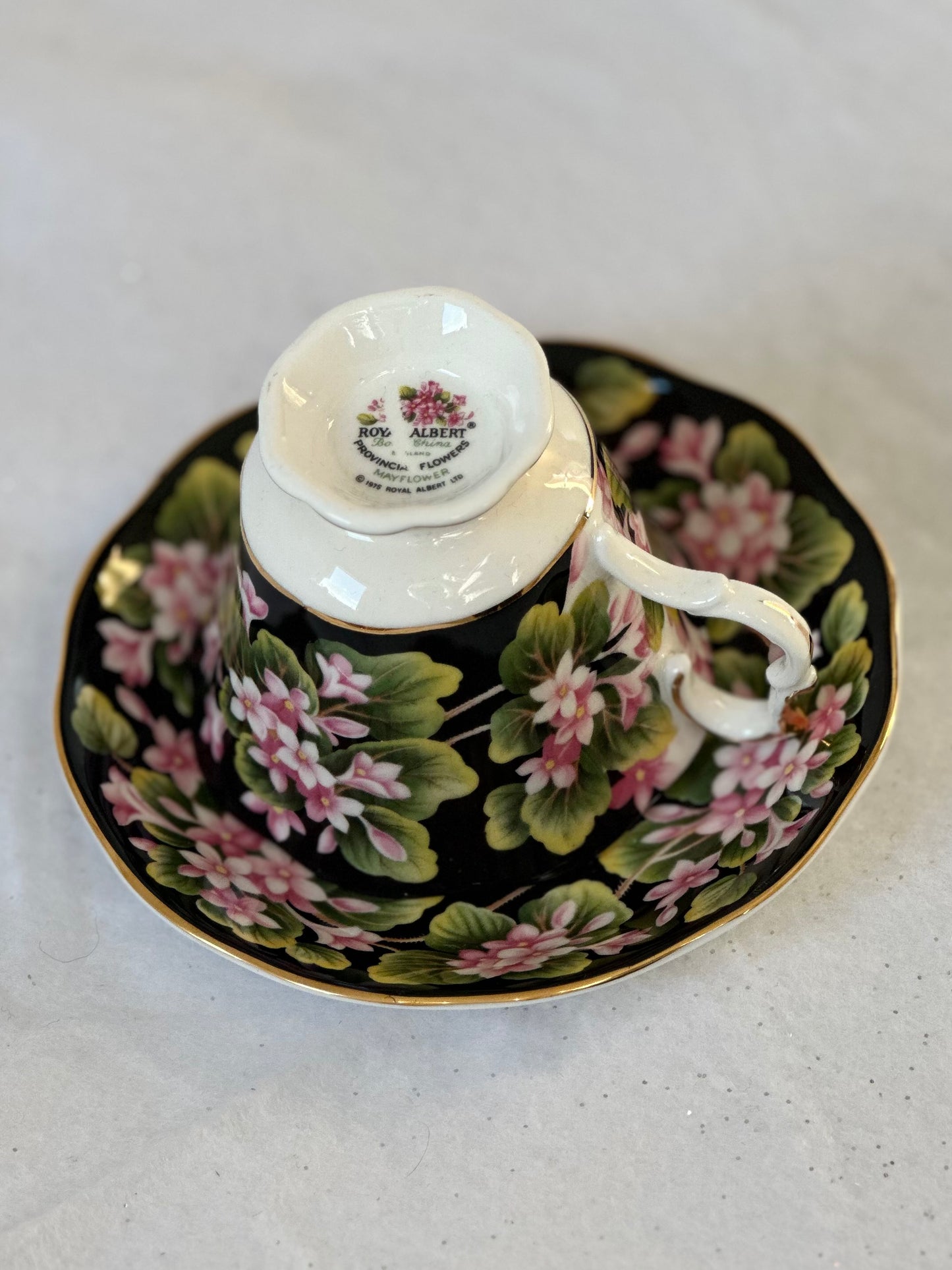 Tasse et soucoupe Royal Albert Mayflower