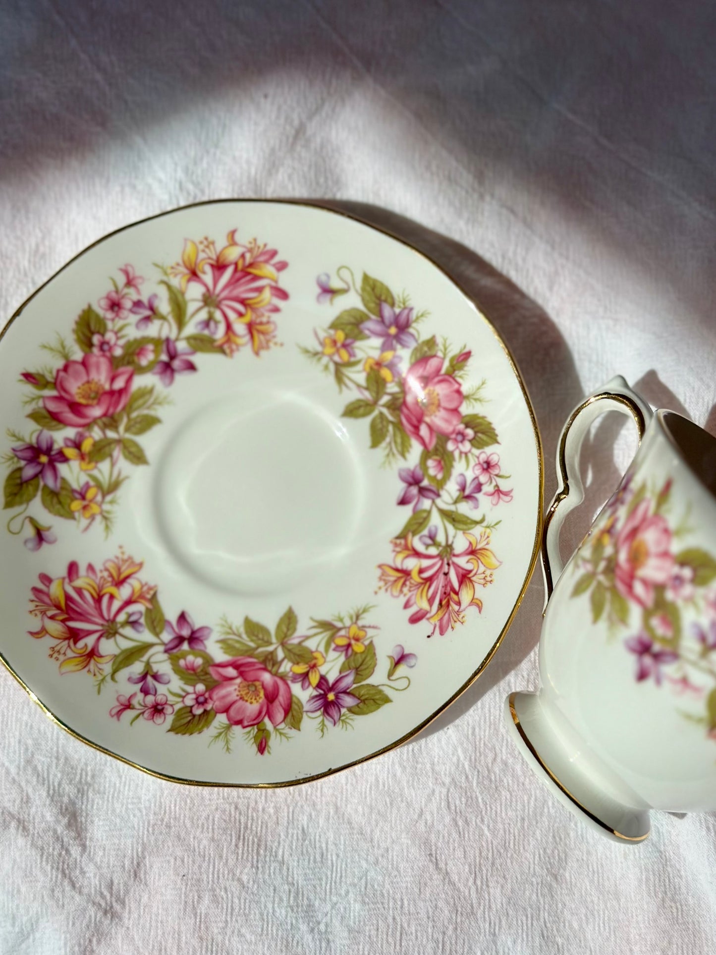 Tasse et soucoupe Wayside Flowers