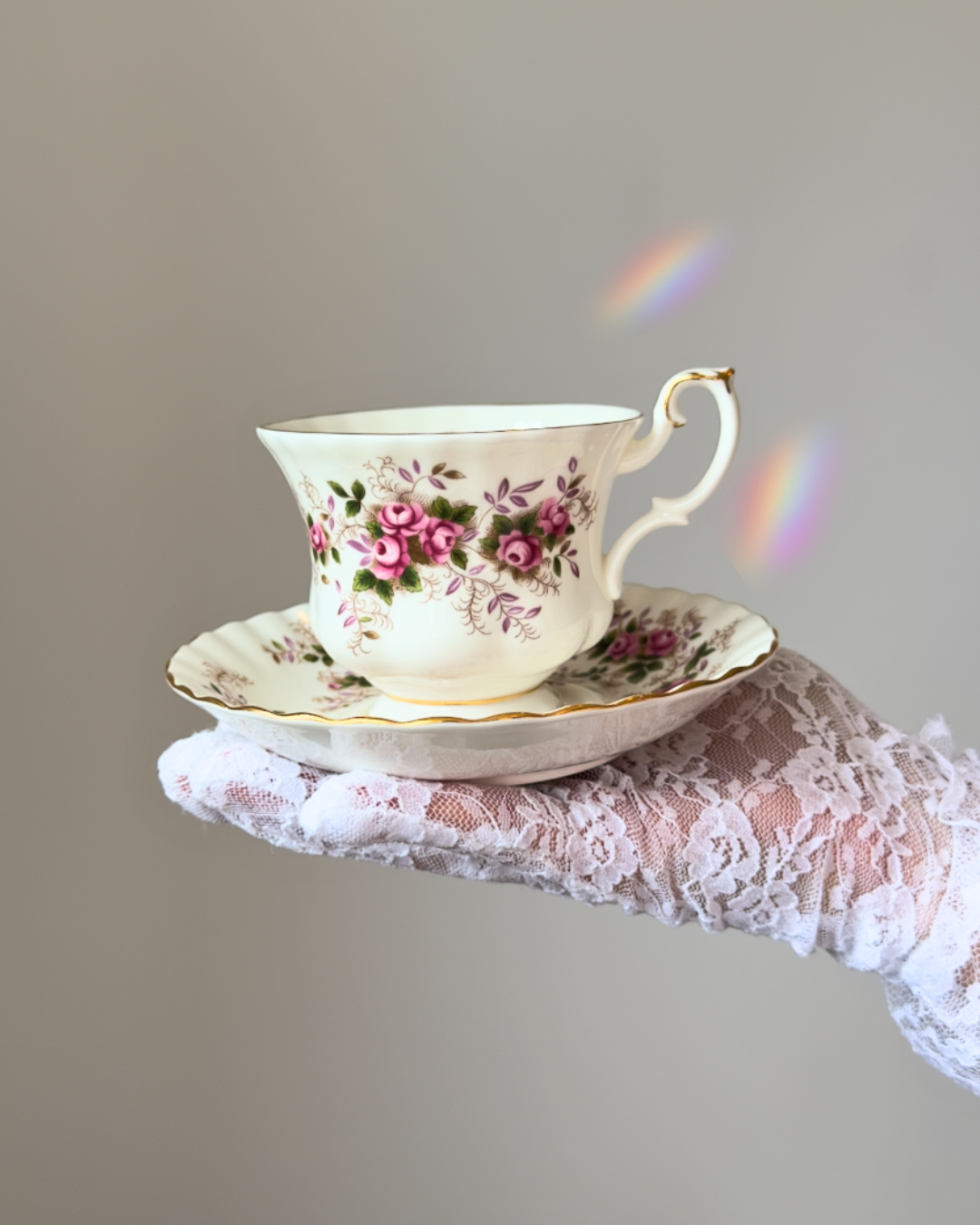 Tasse et soucoupe Royal Albert Lavender Rose