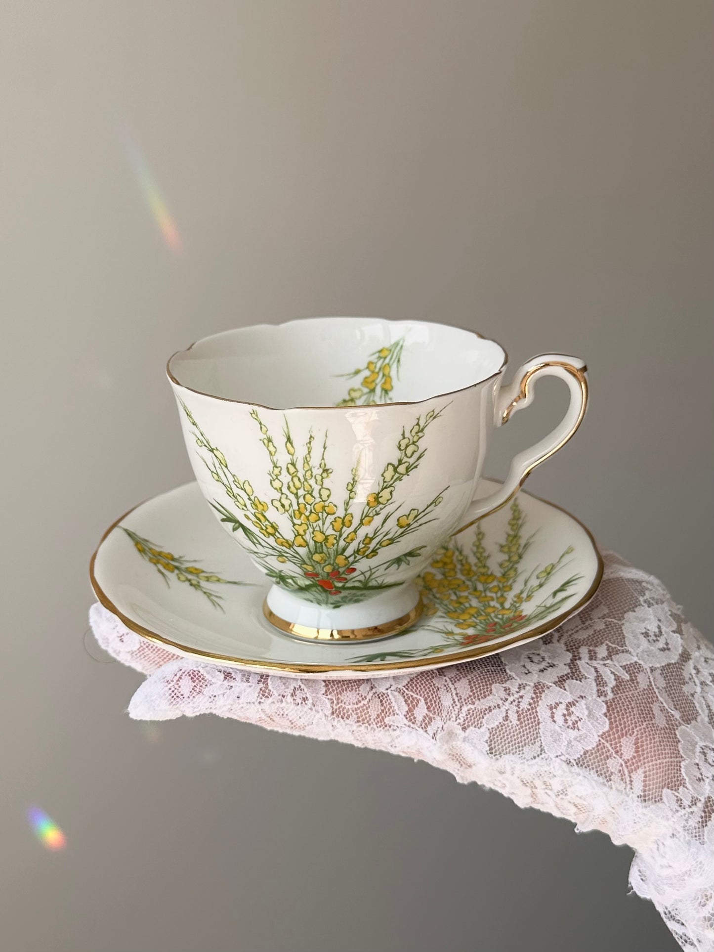 Tasse et soucoupe Genêt doré