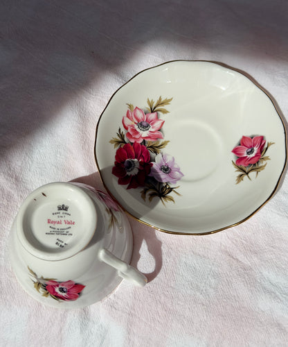 Tasse et soucoupe Brise d'Anémones