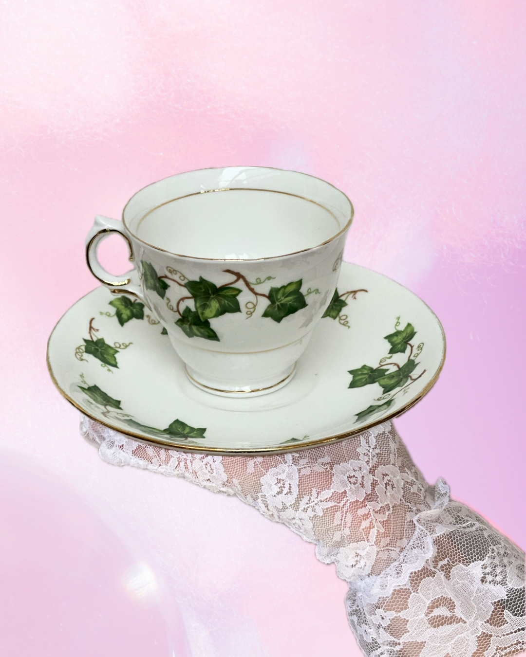 Tasse et soucoupe Lierre enchanté