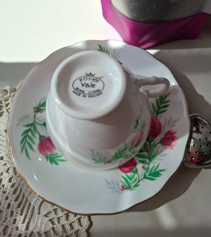 Tasse et soucoupe Chardons enchantés
