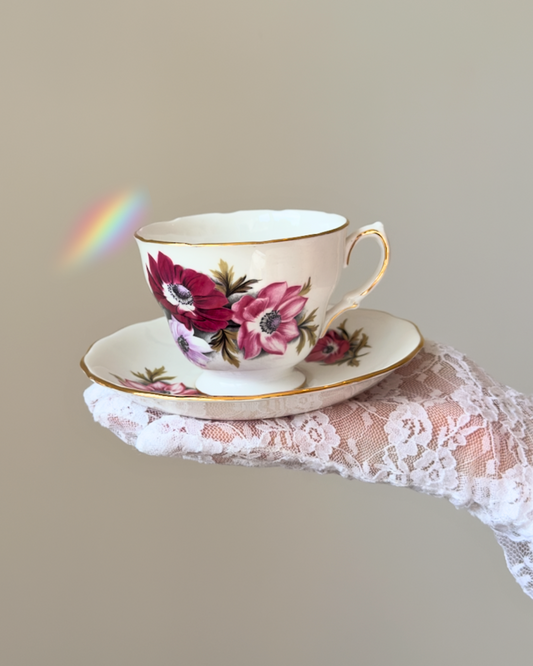 Tasse et soucoupe Brise d'Anémones