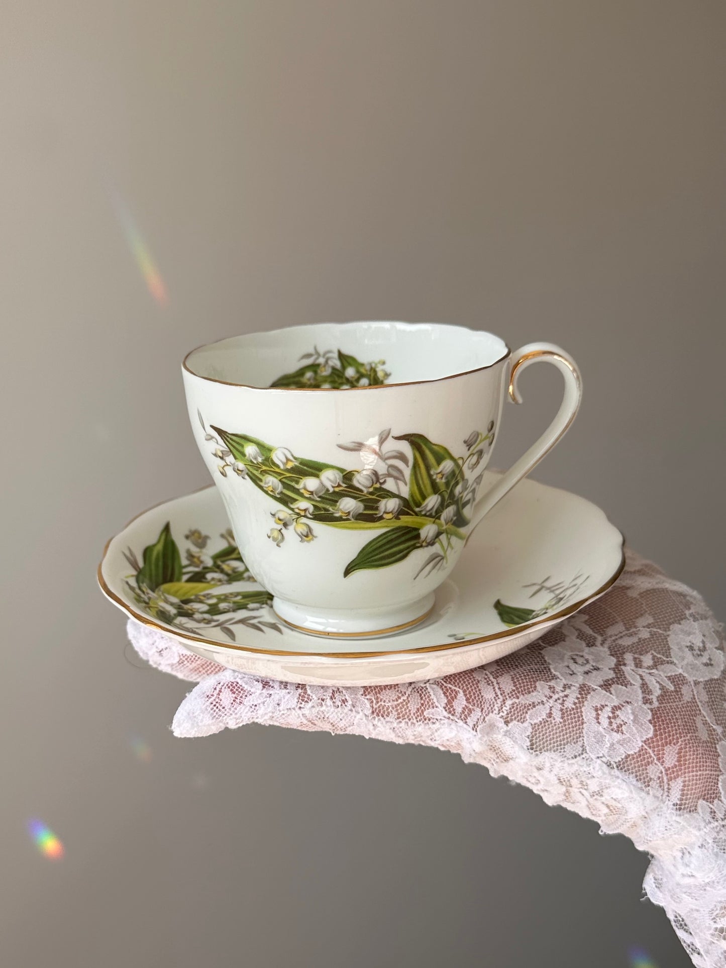 Tasse et soucoupe Muguet Royal