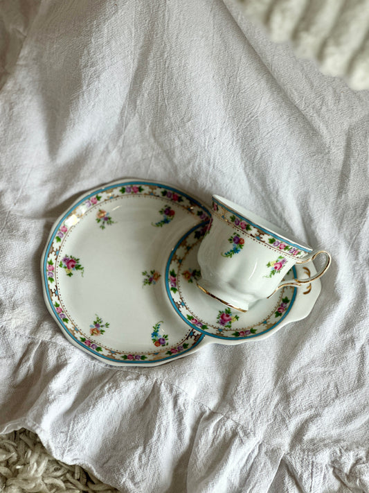 Tasse et soucoupe double CROWN