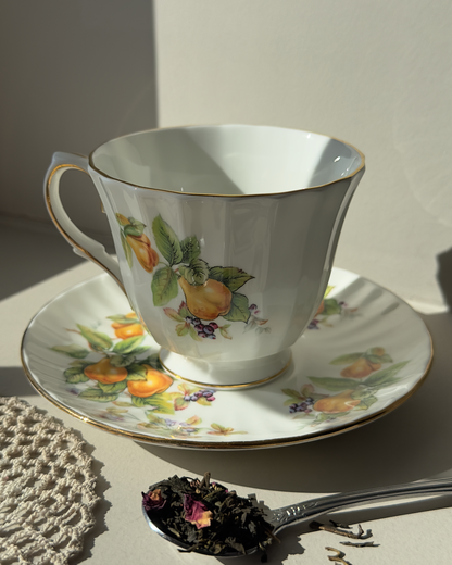 Tasse et soucoupe Poire (collection fruits)