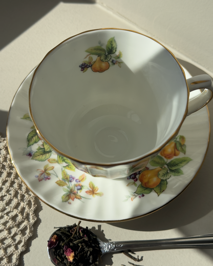 Tasse et soucoupe Poire (collection fruits)