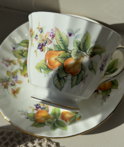 Tasse et soucoupe Poire (collection fruits)