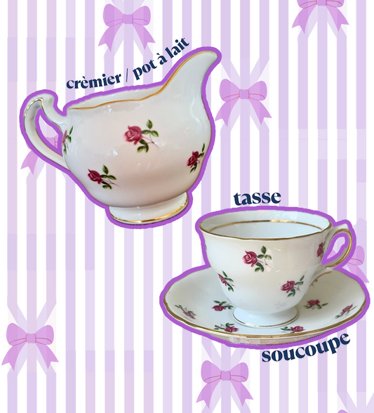 L’Heure du Thé – Trio Anglais Ditsy Roses
