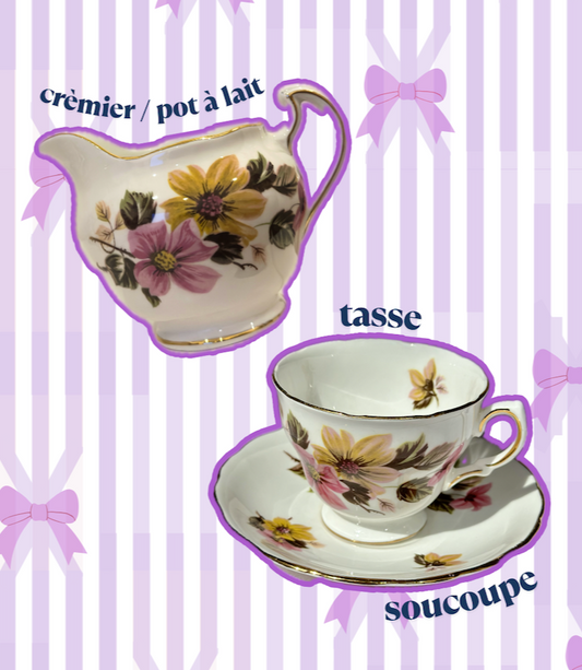 L’Heure du Thé – Trio Anglais Fleurs d’automne