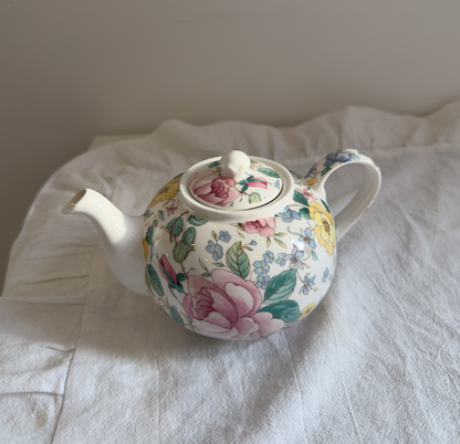 Théière jardin de fleurs