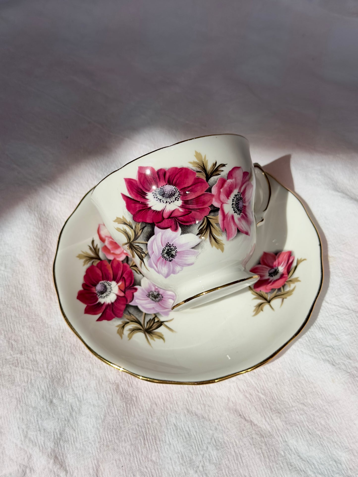 Tasse et soucoupe Brise d'Anémones