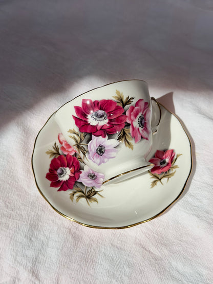 Tasse et soucoupe Brise d'Anémones