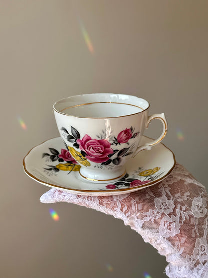 Tasse et soucoupe Bouquet d’Angleterre