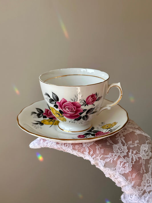 Tasse et soucoupe Bouquet d’Angleterre