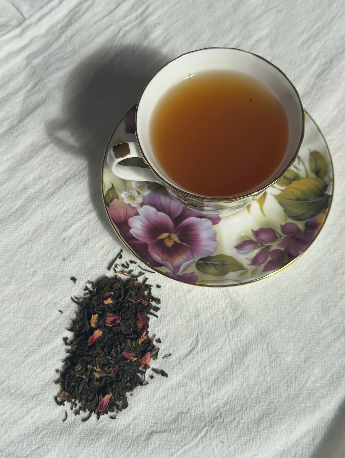 Tea Time in Winchester - Thé vert cerise et pétales de Rose