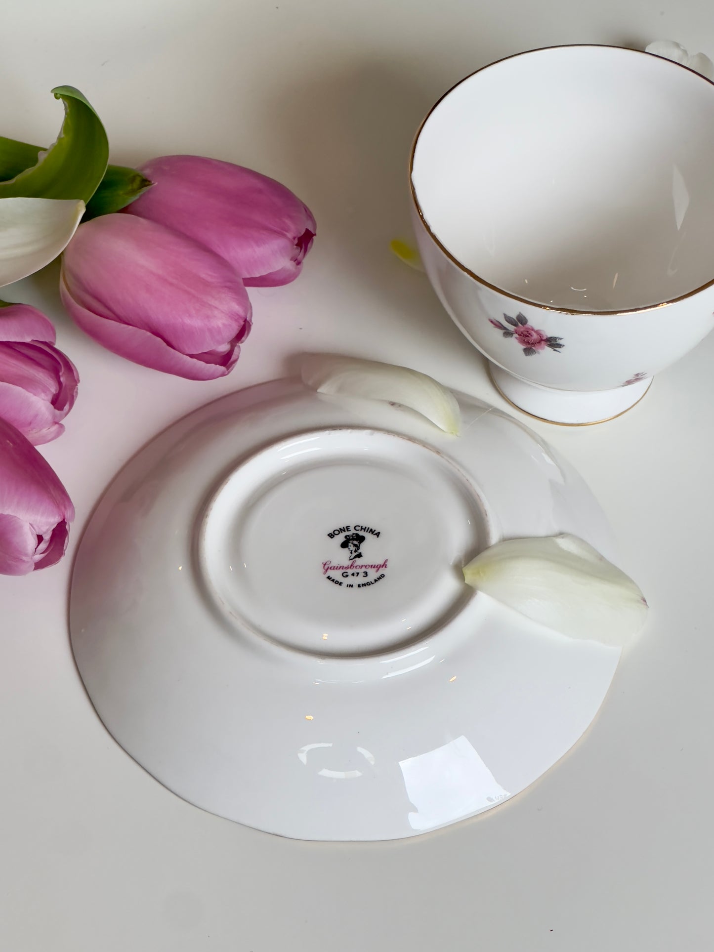 Tasse et soucoupe Les Roses de Gainsborough