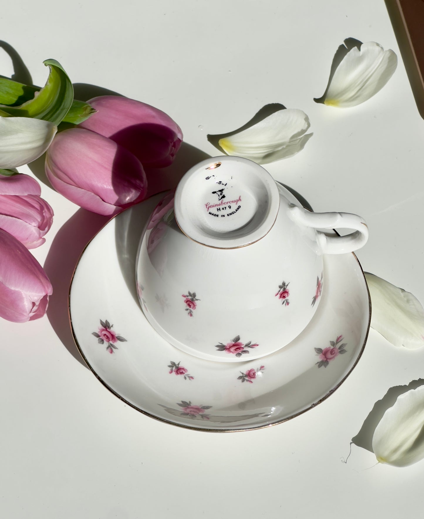 Tasse et soucoupe Les Roses de Gainsborough