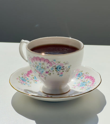 Tasse et soucoupe Vintage Pastels