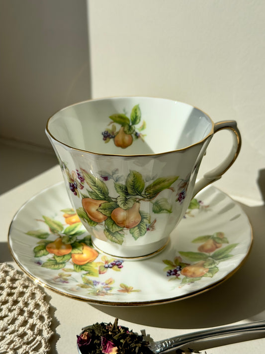 Tasse et soucoupe Poire (collection fruits)