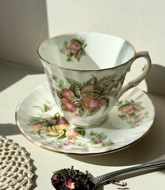 Tasse et soucoupe Pomme (collection fruits)